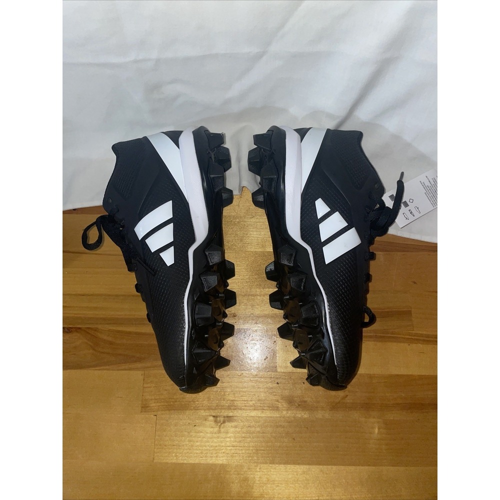 adidas Adizero Impact.2 Youth Football Cleats - Black & White - IE3996 Size 4.5 - Picture 7 of 8